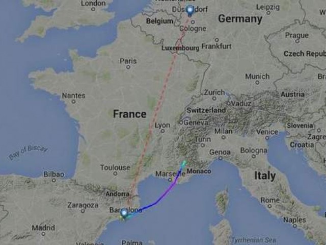 Immagini caduta airbus320 Germanwings Barcellona Dusseldorf