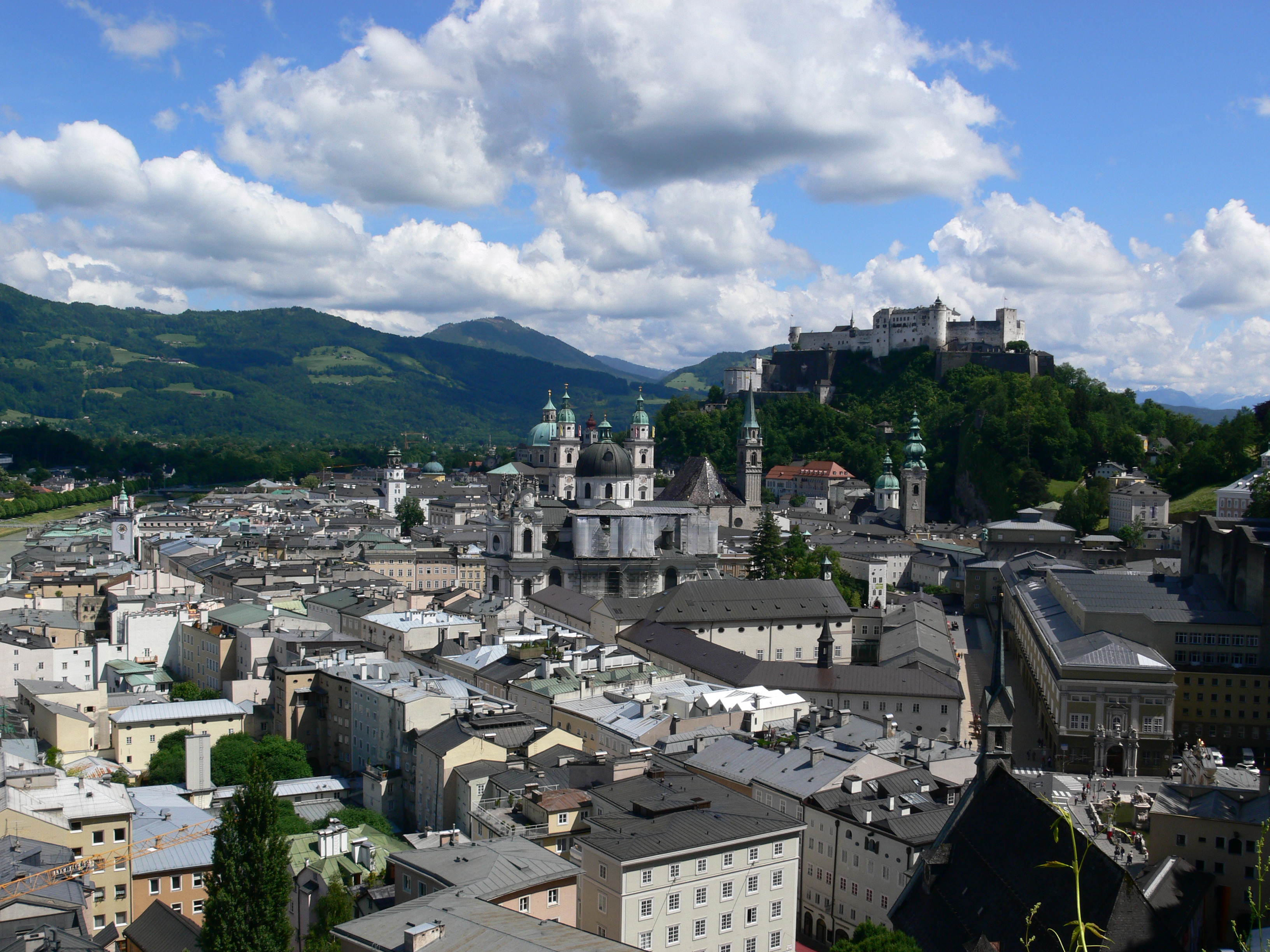 Salzburg Altstadt vom Mönchsberg