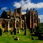 05 melrose abbey view from the graveyard