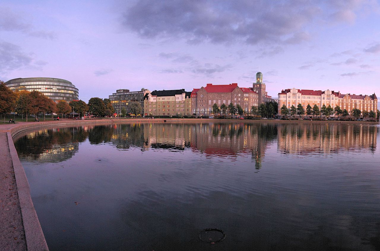 Il parco Tokoinranta nel quartiere Kallio a Helsinki