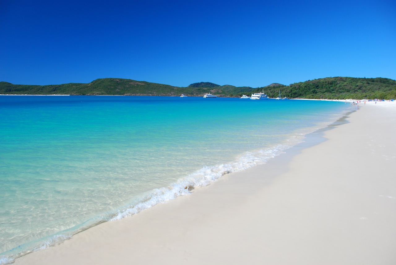 Whitehaven Beach background Wallpaper