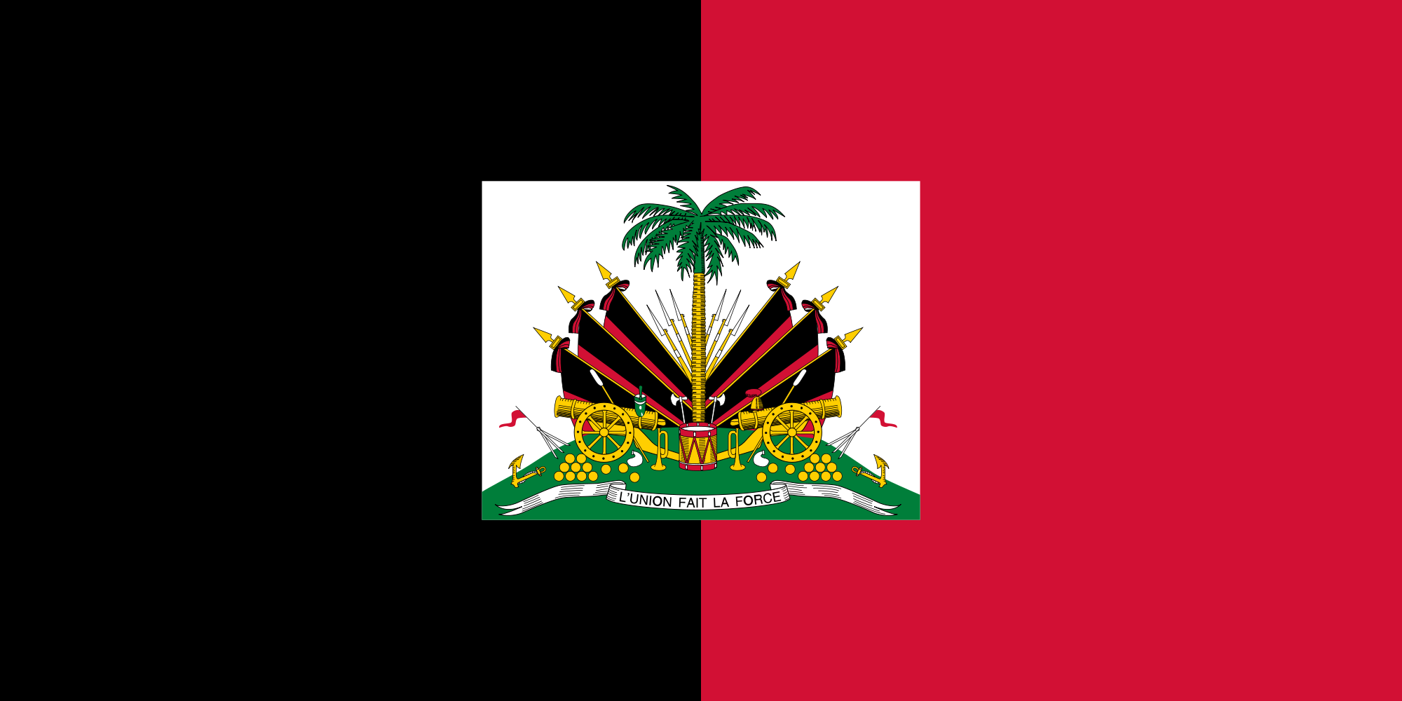 2000px Flag of Haiti 1964 1986.svg