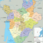 political map of Burundi