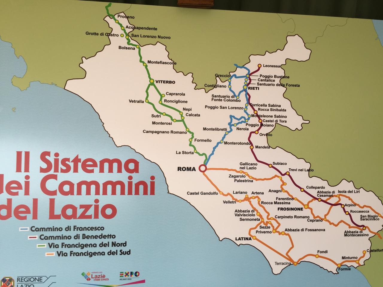 cos'è il Sistema dei Cammini del Lazio