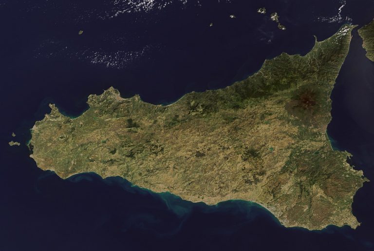 Sicilia mappa satellitare