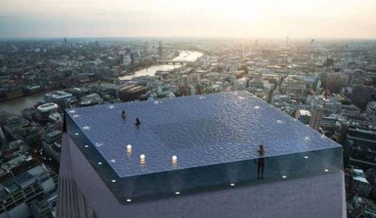 Londra, la piscina più bella al mondo con vista sullo Skyline