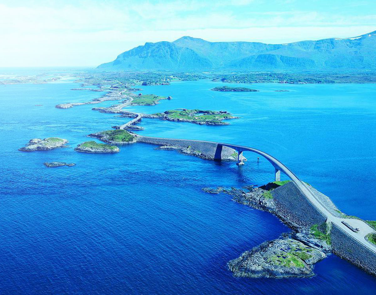 Strada più bella del mondo in Norvegia