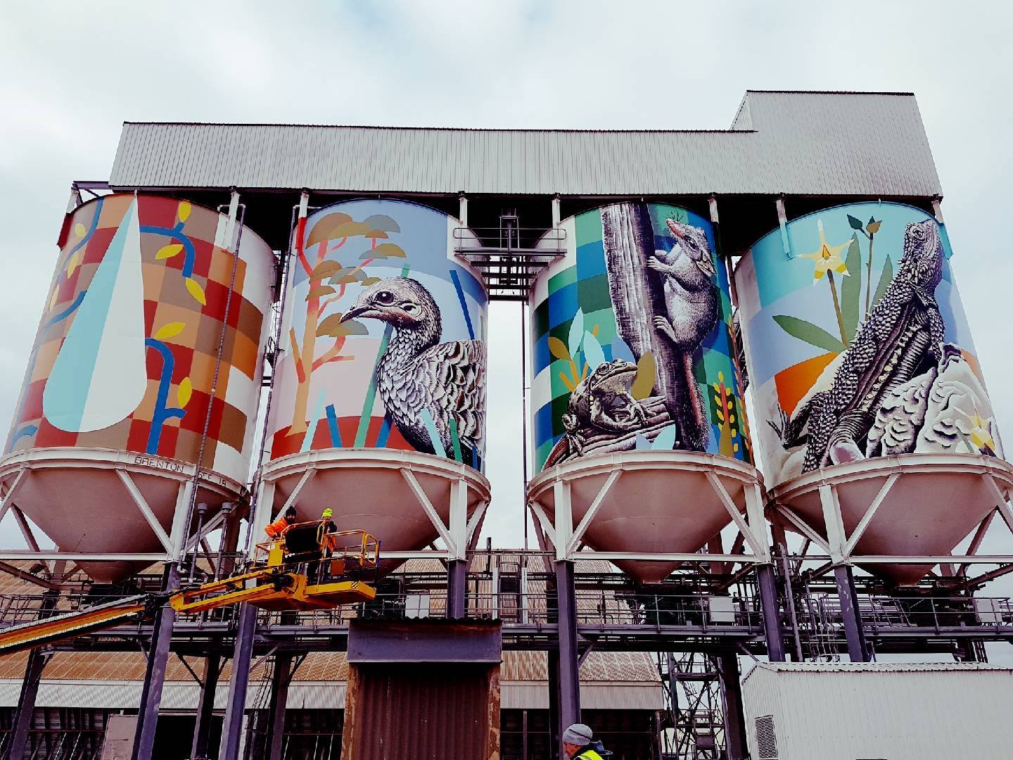 street art silos australia