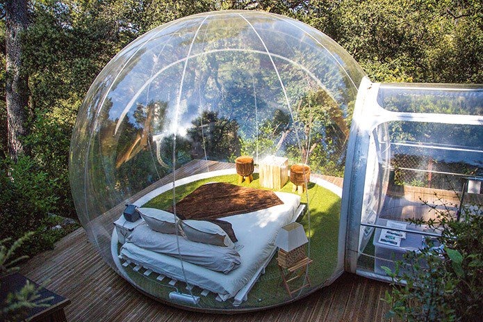 Bubble glamping