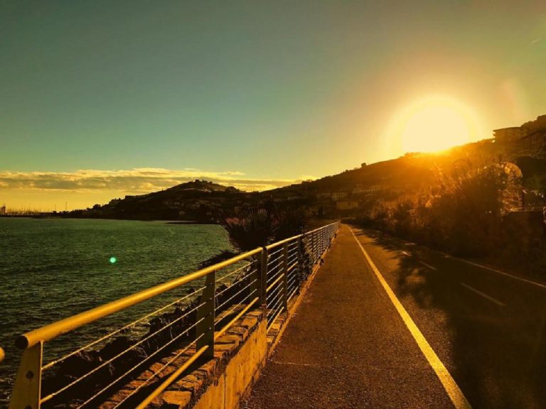 pista ciclabile da ospedaletti a san lorenzo al mare