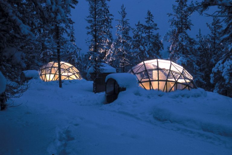Lapponia finlandese igloo di vetro