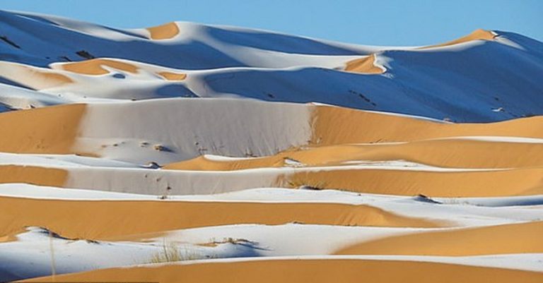 deserto sahara neve