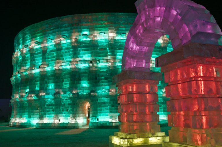 harbin cina città di ghiaccio