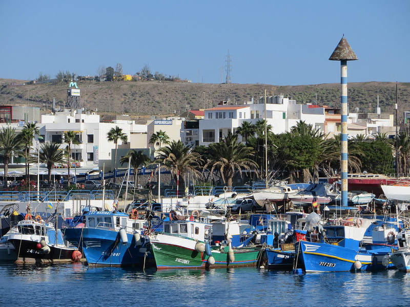 Il porto dei pescatori a Arguineguín Gran Canaria