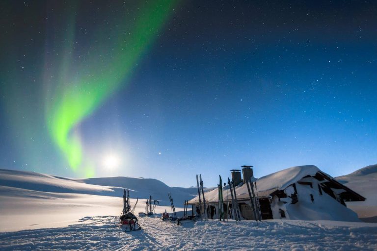 Aurora boreale in Lapponia