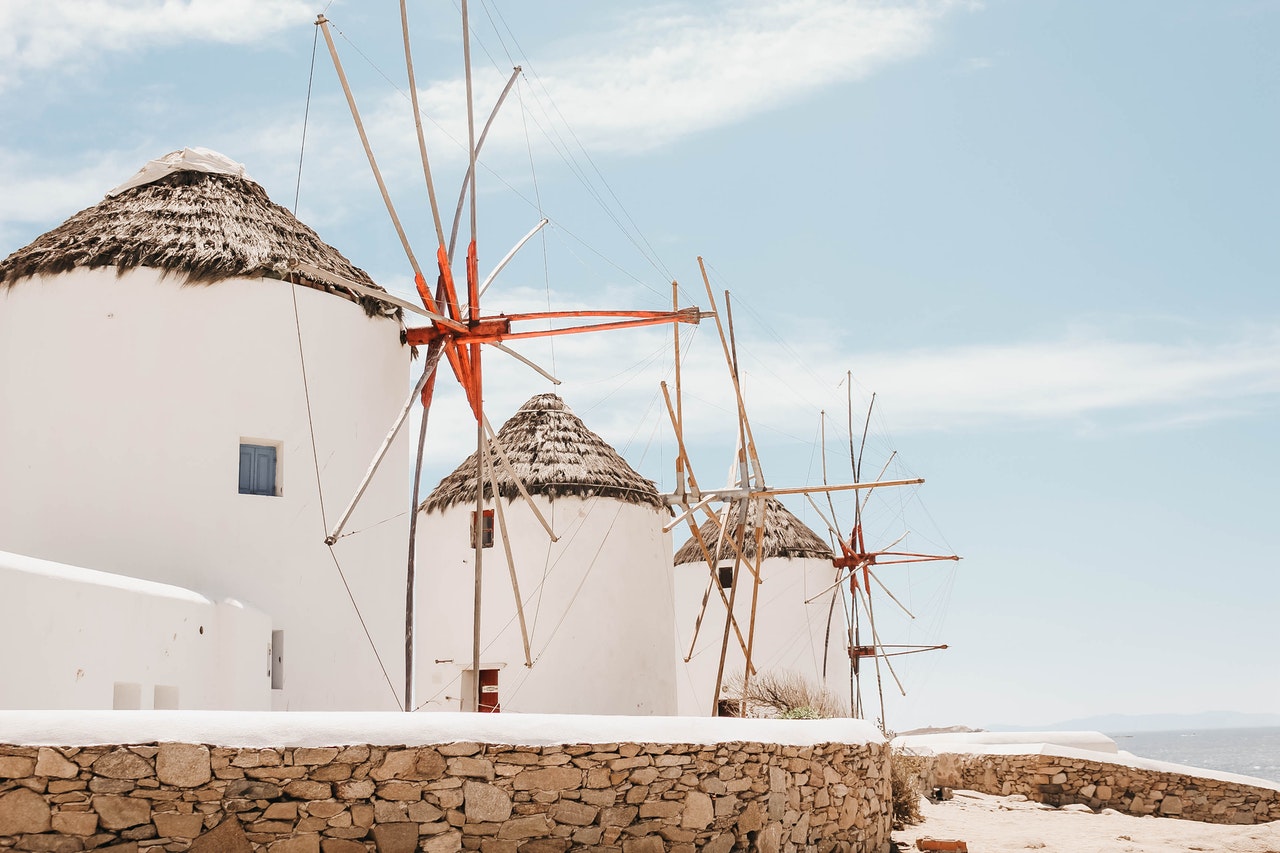 Vedere Mykonos in un solo giorno: i mulini a vento