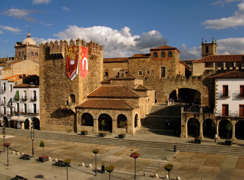 Caceres, città della Spagna centro-occidentale