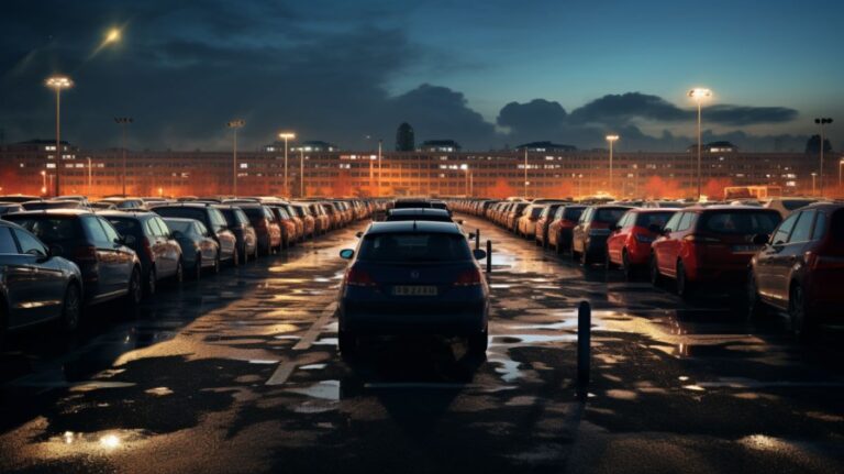 contentcreativestudio realistic photo of a parking lot in the v b94903a2 b1da 4fb1 af2e 73be6f8d84c0