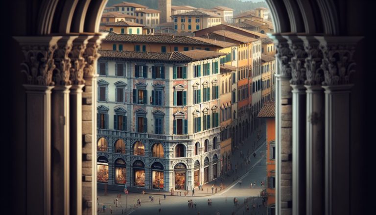 Mappa di Pisa con punti di interesse e trasporti