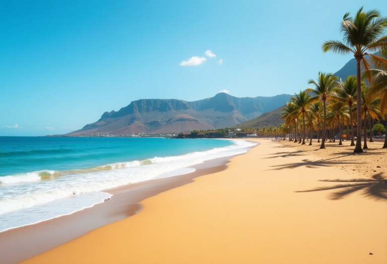 Vista panoramica delle spiagge di Gran Canaria