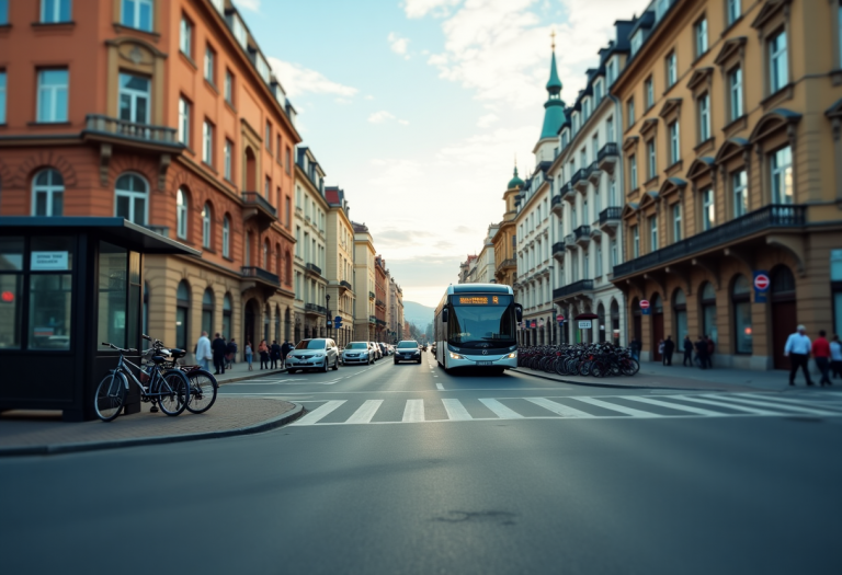 Mappa dei mezzi pubblici di Bucarest con fermate e linee