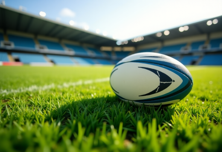 Sergio Parisse celebra l'ingresso nella Hall of Fame del rugby