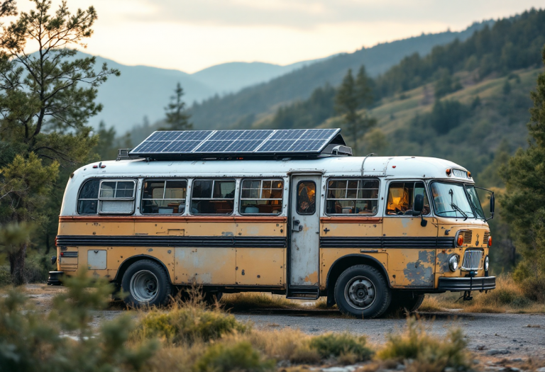 La famiglia Guillemonde in viaggio con il loro camper solare