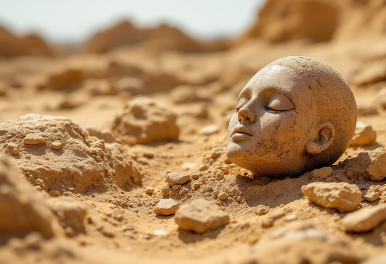 Immagine delle scoperte archeologiche a Bahra 1