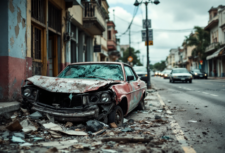 Incidente stradale a Cienfuegos con italiani coinvolti