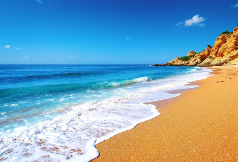 Vista panoramica delle spiagge di Ostuni