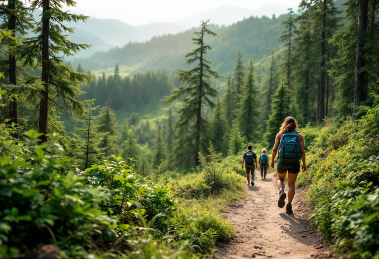 Immagine che rappresenta il turismo sostenibile e l'ambiente