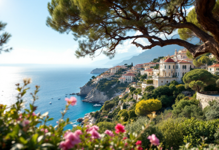 Vista panoramica di Cap Ferrat, Costa Azzurra