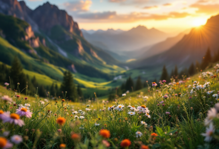 Viaggiatori avventurosi in una destinazione estiva insolita