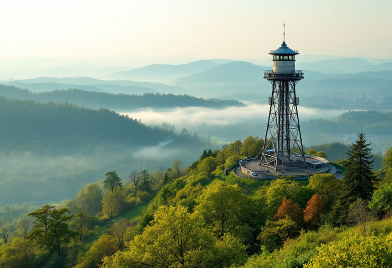 Panorama del Höhenpark Killesberg a Stoccarda