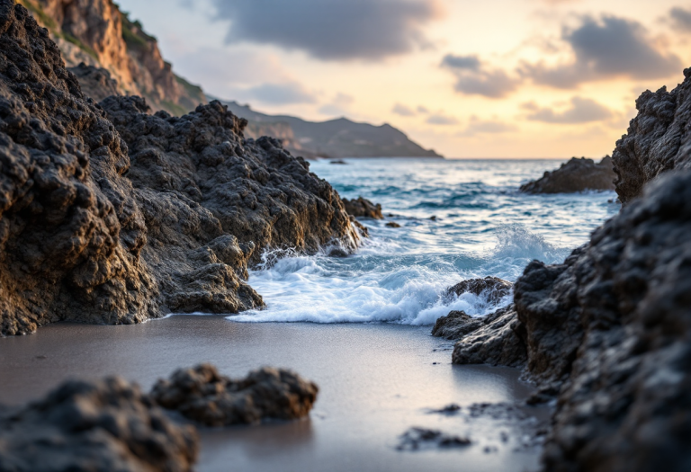 Vista panoramica dell'isola di Ventotene nel Lazio