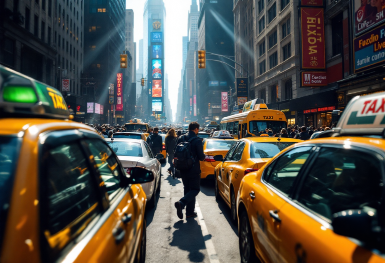 Scena iconica di Spider-Man a New York e Atlanta