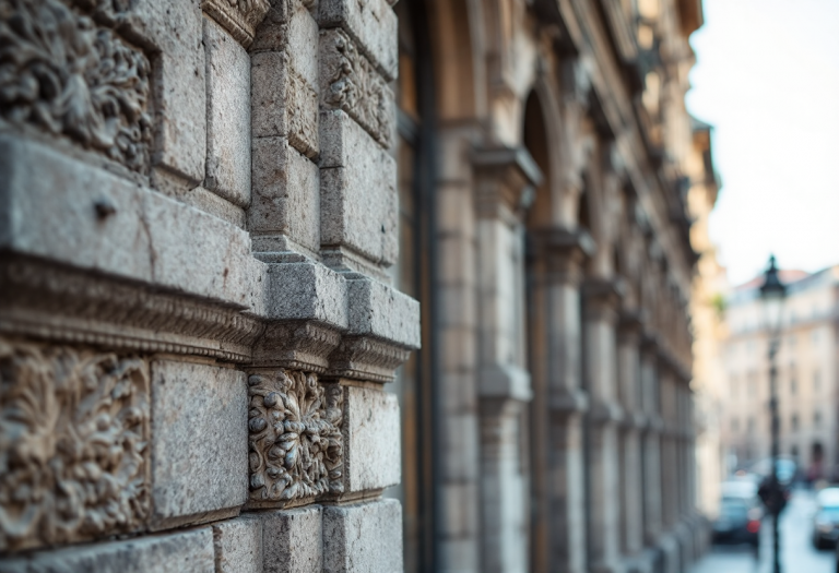 Vista del Palazzo Citterio a Milano, un'icona culturale