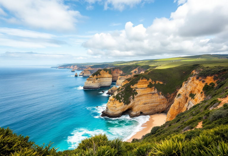 Panorama della Rota Vicentina con natura e sentieri