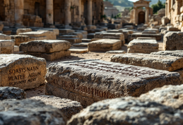Immagine della necropoli antica scoperta a Giugliano