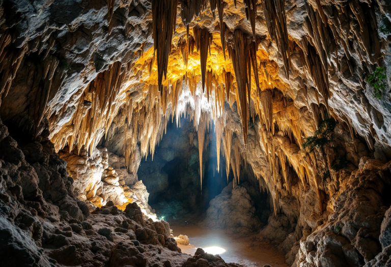 Vista panoramica della grotta di Son Doong, Vietnam
