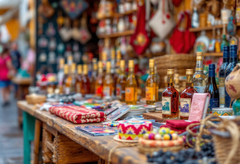 Souvenir tradizionali di Gran Canaria in esposizione