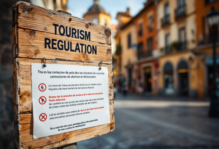 Immagine che rappresenta l'overtourism in Spagna