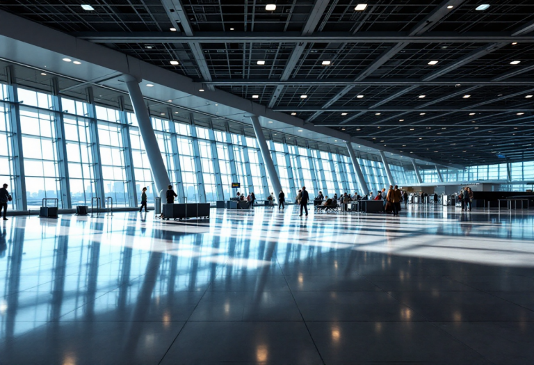 Viaggiatori in aeroporto affrontano sfide e rischi