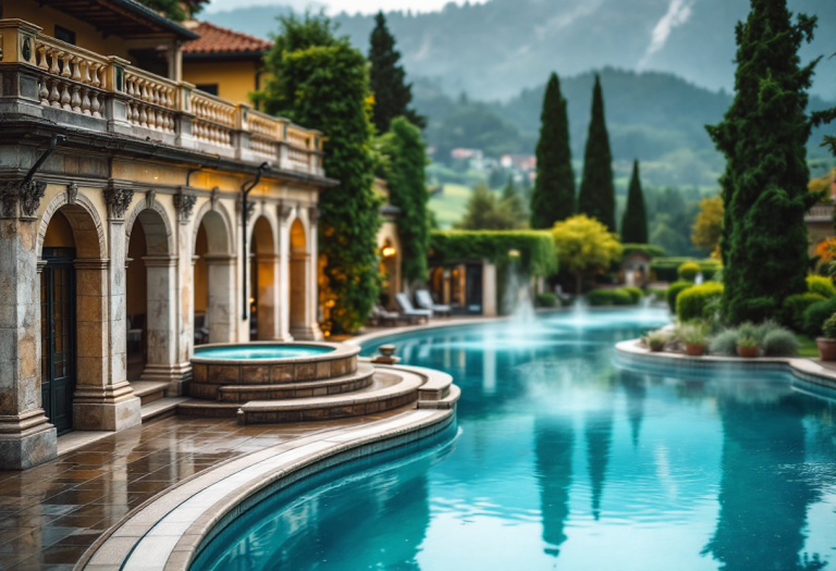 Vista delle Terme di Monticelli, un'oasi di relax