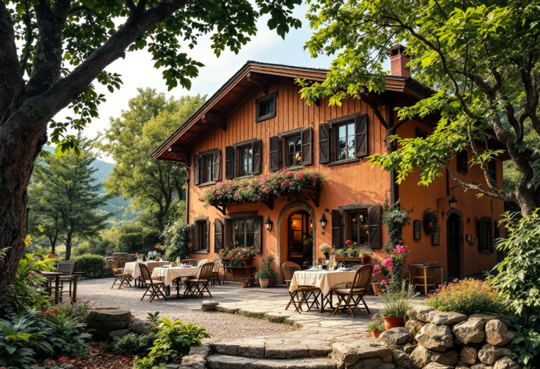 Trattoria da Carla immersa nella natura lombarda