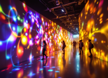 Installazione artistica immersiva di teamLab a Abu Dhabi