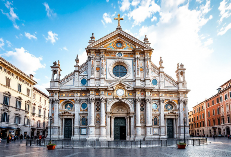 Vista della Basilica di Santa Maria Maggiore a Roma