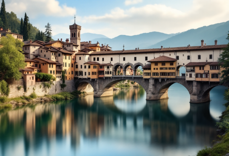 Panorama di Borghetto sul Mincio con natura e storia