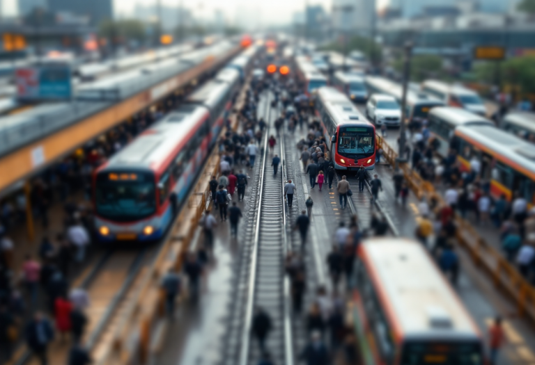 Mappa dei trasporti da Milano a Orio al Serio
