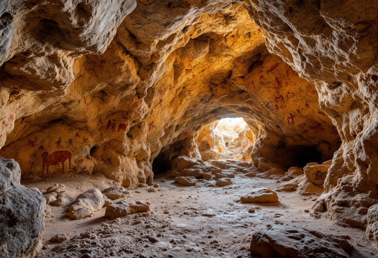 Immagine della Cueva de las Manos in Patagonia argentina